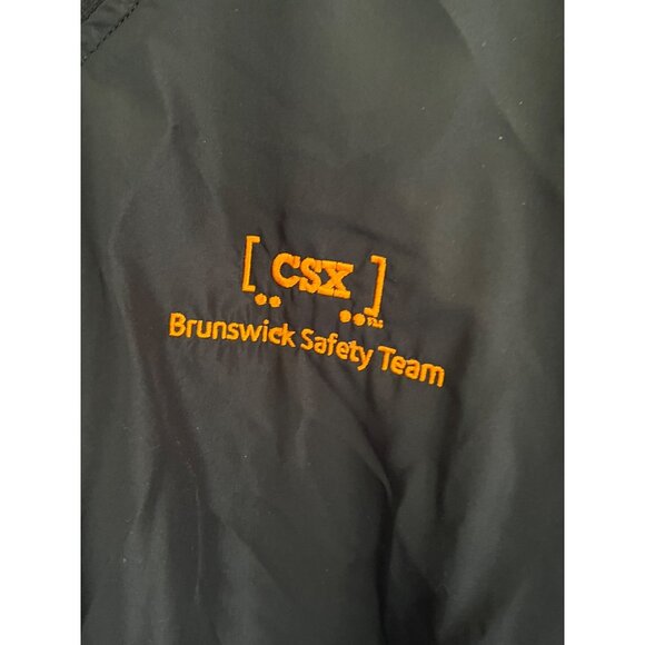 Page & Tuttle Black V-Neck CSX Railroad Golf Pullover Windbreaker 3XL - Picture 3 of 9